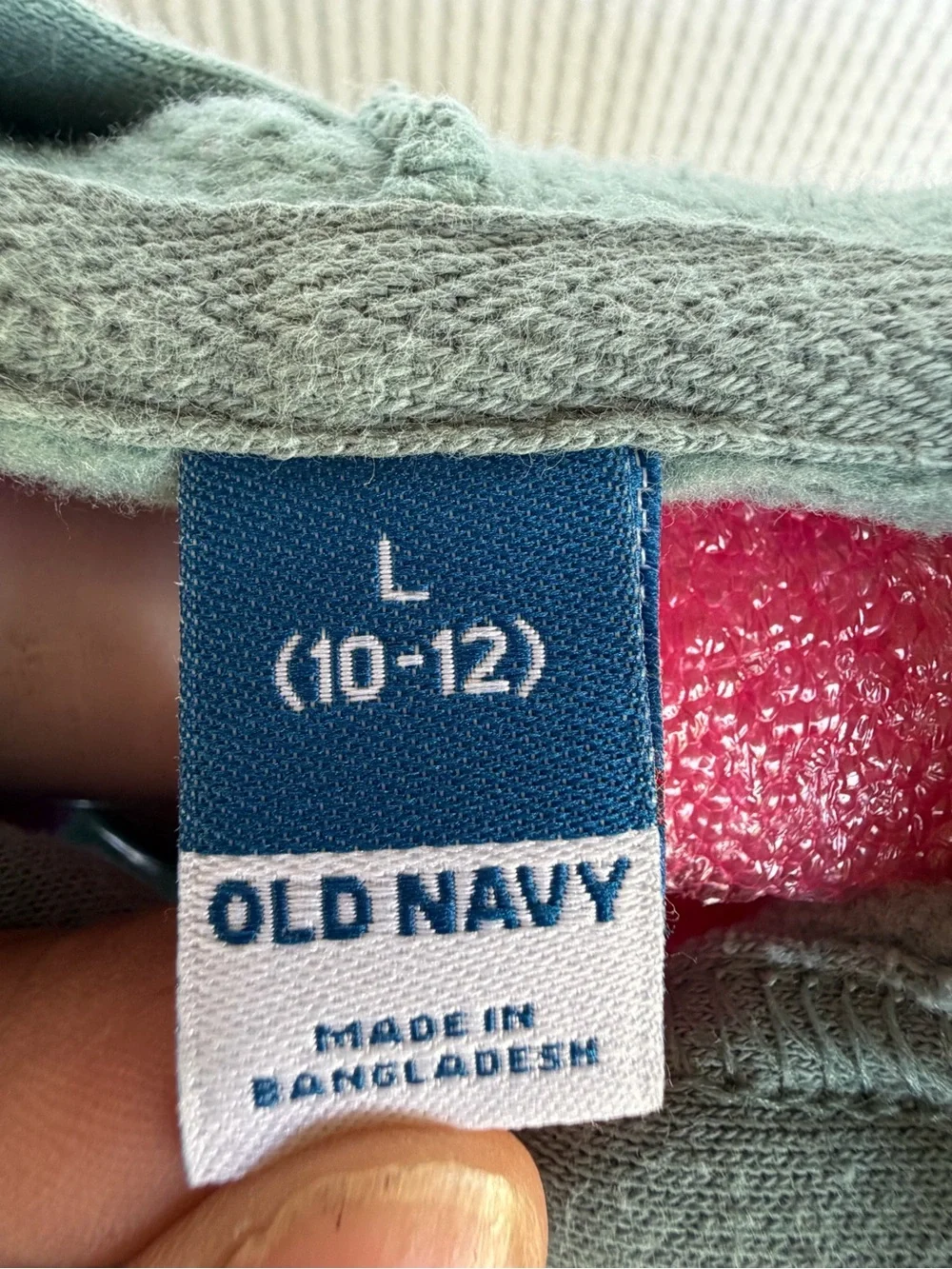 Old Navy Green Crewneck Hoodie with Skate Banana Patch